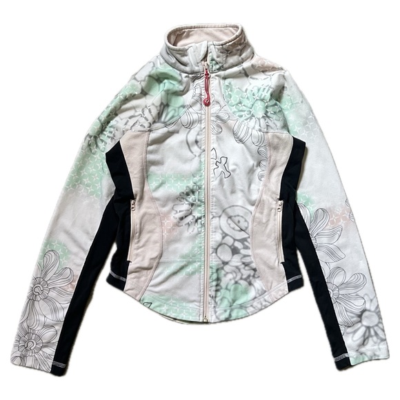 RARE LULULEMON Define Jacket Mix A Lot Dove FloralWomen's Jacket Size 6